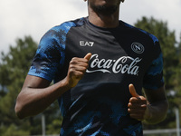 Victor Osimhen of Napoli is participating in day 2 of the preseason training camp of SSC Napoli at Stadio Patini in Castel di Sangro, Italy,...