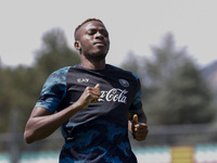 Victor Osimhen of Napoli is participating in day 2 of the preseason training camp of SSC Napoli at Stadio Patini in Castel di Sangro, Italy,...