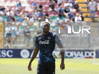 Victor Osimhen of Napoli is participating in day 2 of the preseason training camp of SSC Napoli at Stadio Patini in Castel di Sangro, Italy,...