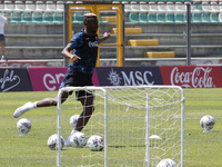 Victor Osimhen of Napoli is participating in day 2 of the preseason training camp of SSC Napoli at Stadio Patini in Castel di Sangro, Italy,...