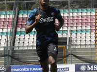 Victor Osimhen of Napoli is participating in day 2 of the preseason training camp of SSC Napoli at Stadio Patini in Castel di Sangro, Italy,...