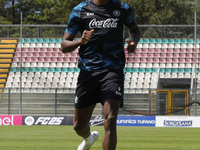 Victor Osimhen of Napoli is participating in day 2 of the preseason training camp of SSC Napoli at Stadio Patini in Castel di Sangro, Italy,...