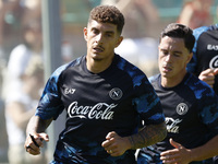 Giovanni Di Lorenzo of Napoli is participating in day 2 of the preseason training camp of SSC Napoli at Stadio Patini in Castel di Sangro, I...