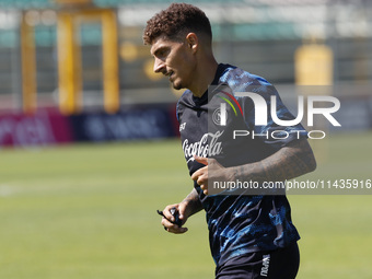 Giovanni Di Lorenzo of Napoli is participating in day 2 of the preseason training camp of SSC Napoli at Stadio Patini in Castel di Sangro, I...