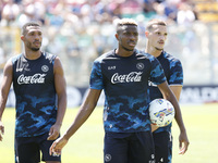 Victor Osimhen of Napoli is participating in day 2 of the preseason training camp of SSC Napoli at Stadio Patini in Castel di Sangro, Italy,...