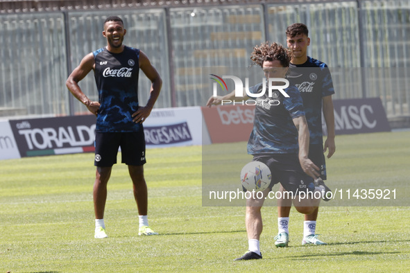 Mario Rui of Napoli is participating in day 2 of the preseason training camp of SSC Napoli at Stadio Patini in Castel di Sangro, Italy, on J...