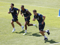 Napoli players are training during day 2 of the preseason training camp of SSC Napoli at Stadio Patini in Castel di Sangro, Italy, on July 2...