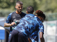 Leonardo Spinazzola of Napoli is participating in day 2 of the preseason training camp of SSC Napoli at Stadio Patini in Castel di Sangro, I...