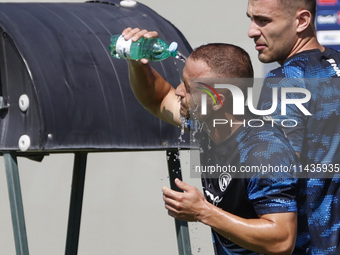 Stanislav Lobotka of Napoli is participating in day 2 of the preseason training camp of SSC Napoli at Stadio Patini in Castel di Sangro, Ita...