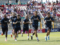 A Napoli player is participating in day 2 of the preseason training camp of SSC Napoli at Stadio Patini in Castel di Sangro, Italy, on July...