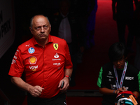 Frederic Vasseur before second practice ahead of the Formula 1 Belgian Grand Prix at Spa-Francorchamps in Spa, Belgium on July 26, 2024. (