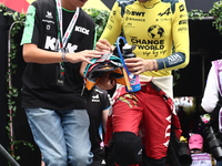 Pierre Gasly of Alpine before second practice ahead of the Formula 1 Belgian Grand Prix at Spa-Francorchamps in Spa, Belgium on July 26, 202...