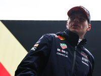 Max Verstappen of Red Bull Racing before second practice ahead of the Formula 1 Belgian Grand Prix at Spa-Francorchamps in Spa, Belgium on J...