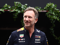 Christian Horner before second practice ahead of the Formula 1 Belgian Grand Prix at Spa-Francorchamps in Spa, Belgium on July 26, 2024. (