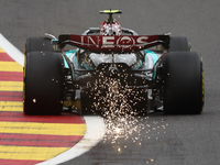 Lewis Hamilton of Mercedes during second practice ahead of the Formula 1 Belgian Grand Prix at Spa-Francorchamps in Spa, Belgium on July 26,...