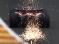 Charles Leclerc of Ferrari during second practice ahead of the Formula 1 Belgian Grand Prix at Spa-Francorchamps in Spa, Belgium on July 26,...