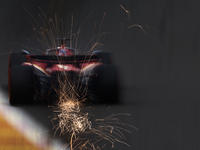 Carlos Sainz of Ferrari during second practice ahead of the Formula 1 Belgian Grand Prix at Spa-Francorchamps in Spa, Belgium on July 26, 20...