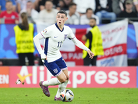 Phil Foden right winger of England and Manchester City during the UEFA EURO 2024 semi-final match between Netherlands and England at Footbal...