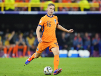 Joey Veerman central midfield of Netherlands and PSV Eindhoven during the UEFA EURO 2024 semi-final match between Netherlands and England at...