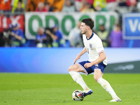 Declan Rice defensive midfield of England and Arsenal FC during the UEFA EURO 2024 semi-final match between Netherlands and England at Footb...