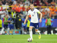 Harry Kane centre-forward of England and Bayern Munich during the UEFA EURO 2024 semi-final match between Netherlands and England at Footbal...