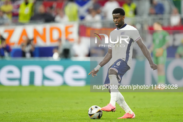 Marc Guehi centre-back of England and Crystal Palace during the UEFA EURO 2024 semi-final match between Netherlands and England at Football...