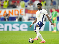 Marc Guehi centre-back of England and Crystal Palace during the UEFA EURO 2024 semi-final match between Netherlands and England at Football...