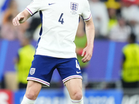 Declan Rice defensive midfield of England and Arsenal FC during the UEFA EURO 2024 semi-final match between Netherlands and England at Footb...