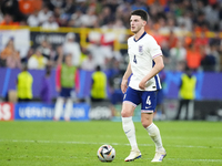 Declan Rice defensive midfield of England and Arsenal FC during the UEFA EURO 2024 semi-final match between Netherlands and England at Footb...