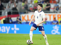 Declan Rice defensive midfield of England and Arsenal FC during the UEFA EURO 2024 semi-final match between Netherlands and England at Footb...