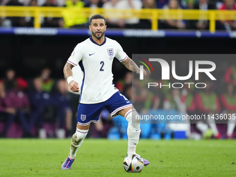 Kyle Walker right-back of England and Manchester City during the UEFA EURO 2024 semi-final match between Netherlands and England at Football...