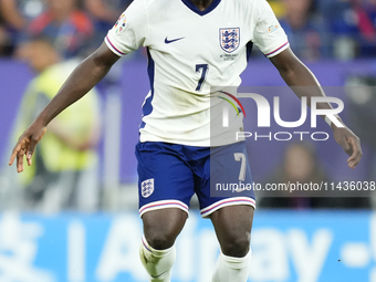 Bukayo Saka right winger of England and Arsenal FC during the UEFA EURO 2024 semi-final match between Netherlands and England at Football St...