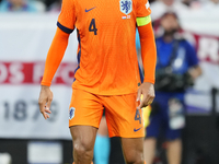 Virgil van Dijk centre-back of Netherlands and Liverpool FC during the UEFA EURO 2024 semi-final match between Netherlands and England at Fo...