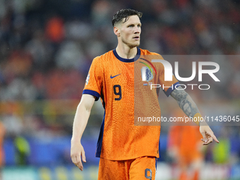 Wout Weghorst centre-forward of Netherlands and TSG 1899 Hoffenheim during the UEFA EURO 2024 semi-final match between Netherlands and Engla...