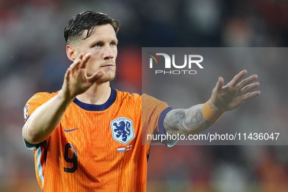 Wout Weghorst centre-forward of Netherlands and TSG 1899 Hoffenheim during the UEFA EURO 2024 semi-final match between Netherlands and Engla...