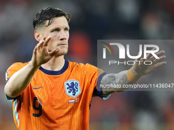 Wout Weghorst centre-forward of Netherlands and TSG 1899 Hoffenheim during the UEFA EURO 2024 semi-final match between Netherlands and Engla...