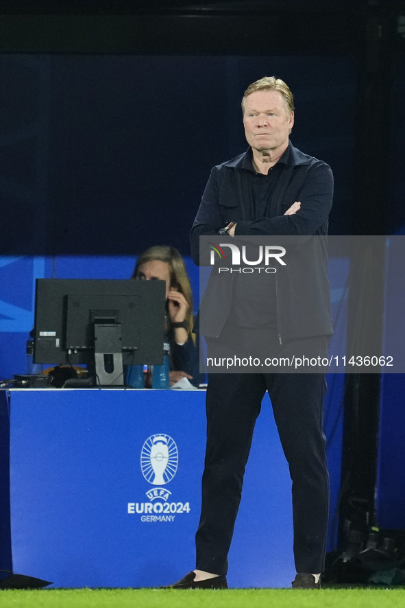 Ronald Koeman head coach of Netherlands during the UEFA EURO 2024 semi-final match between Netherlands and England at Football Stadium Dortm...