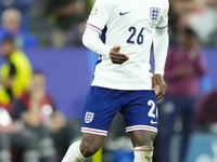 Kobbie Mainoo central midfield of England and Manchester United during the UEFA EURO 2024 semi-final match between Netherlands and England a...