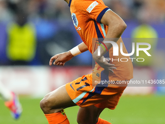 Cody Gakpo left winger of Netherlands and Liverpool FC during the UEFA EURO 2024 semi-final match between Netherlands and England at Footbal...