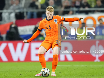 Jerdy Schouten defensive midfield of Netherlands and PSV Eindhoven during the UEFA EURO 2024 semi-final match between Netherlands and Englan...