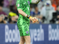 Jordan Pickford goalkeeper of England and Everton FC during the UEFA EURO 2024 semi-final match between Netherlands and England at Football...