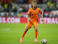 Nathan Ake centre-back of Netherlands and Manchester City during the UEFA EURO 2024 semi-final match between Netherlands and England at Foot...