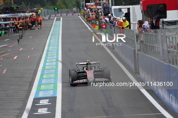 Pierre Gasly of France is driving the (10) BWT Alpine F1 Team A524 Renault during the Formula 1 Rolex Belgian Grand Prix 2024 in Francorcham...