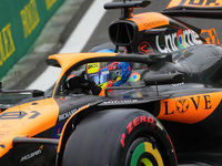 Oscar Piastri of Australia is driving the (81) McLaren F1 Team MCL38 Mercedes during the Formula 1 Rolex Belgian Grand Prix 2024 in Francorc...