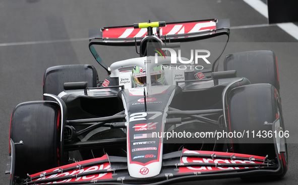 Nico Hulkenberg of Germany is driving the (27) MoneyGram Haas F1 Team VF-24 Ferrari during the Formula 1 Rolex Belgian Grand Prix 2024 in Fr...