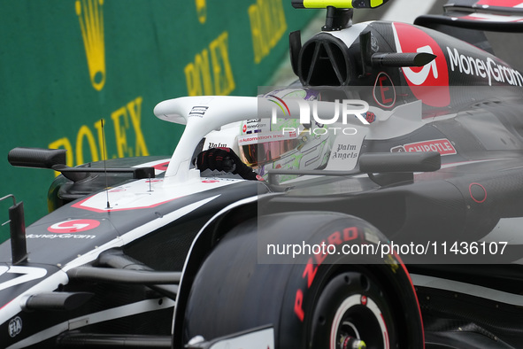 Nico Hulkenberg of Germany is driving the (27) MoneyGram Haas F1 Team VF-24 Ferrari during the Formula 1 Rolex Belgian Grand Prix 2024 in Fr...