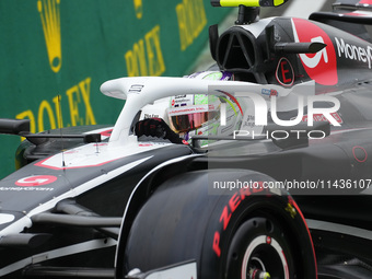 Nico Hulkenberg of Germany is driving the (27) MoneyGram Haas F1 Team VF-24 Ferrari during the Formula 1 Rolex Belgian Grand Prix 2024 in Fr...