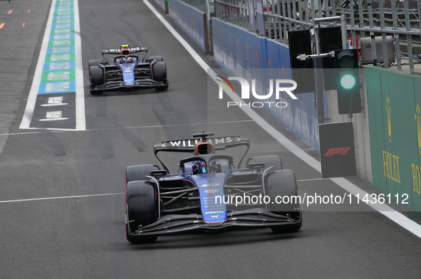 Alexander Albon of Thailand is driving the (23) Williams Racing FW46 Mercedes during the Formula 1 Rolex Belgian Grand Prix 2024 in Francorc...