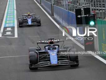 Alexander Albon of Thailand is driving the (23) Williams Racing FW46 Mercedes during the Formula 1 Rolex Belgian Grand Prix 2024 in Francorc...