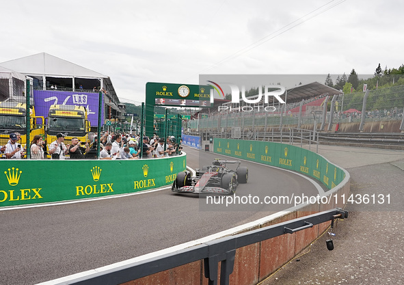 Pierre Gasly of France is driving the (10) BWT Alpine F1 Team A524 Renault during the Formula 1 Rolex Belgian Grand Prix 2024 in Francorcham...